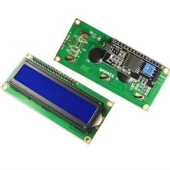 1PCS LCD1602+I2C LCD 1602 módulo de tela Azul PCF8574 IIC/I2C para arduino LCD1602 Adaptador de placa