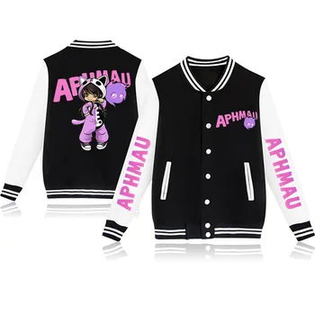 2021 de moda popular Aphmau casual solta beisebol uniforme de jaqueta de crianças de rua, meninos e meninas casacos