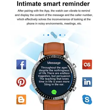 2021 Smart Watch Homens Mulheres Taxa de Coração de Fitness Tracker Relógio de Pulseira Chamada de Esporte Impermeável Smartwatch da Tela de Toque do Andróide de IOS