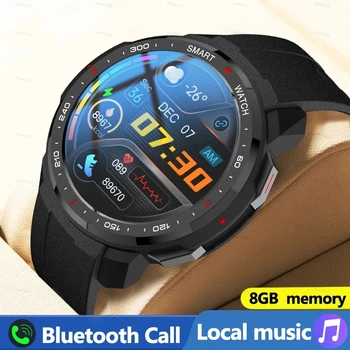 2022 Novo Esporte Smart Watch Homens de Chamada Bluetooth Local de Música 8G de Memória de Fitness Tracker Homens SmartWatch Para Android Samsung Apple ios