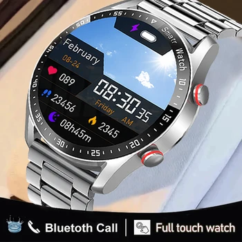 2022 Novo IP67 Impermeável Smart Watch Homens AMOLED ECG+PPG Negócios Assista Sport Fitness Tracker de chamada Bluetooth SmartWatch Homem+Caixa
