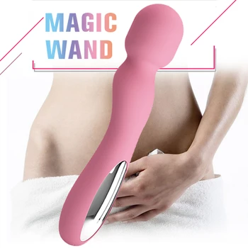 30 Modos De Varinha Mágica Vibrador Para As Mulheres De Silicone Estimulador Do Clitóris Feminino Masturbador Orgasmo Poderoso Massageador Adulto Do Sexo Brinquedo