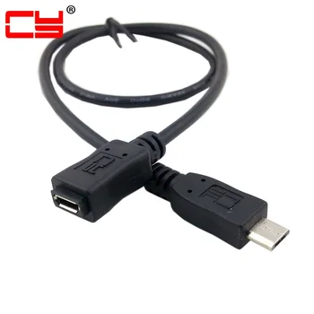 5ft Micro USB 2.0 tipo 5Pin Macho para Fêmea do Cabo de Extensão para Tablet e Telefone e e-MHL & OTG Pin Completo Conectado