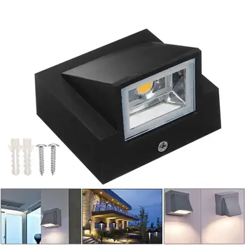 5W 10W Moderno, simples e criativo ao ar livre impermeável lâmpada de parede LED pátio lâmpadas porta lâmpada terraço, varanda, jardim de parede de luz