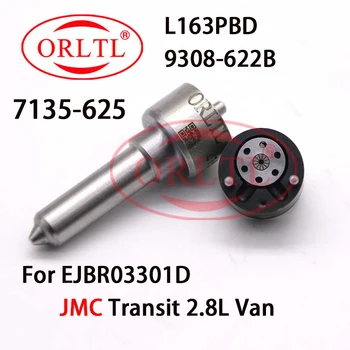 7135-625 Kit de Reparo do Bico L163PBD Válvula de Controle 9308-622B Para JMC Common Rail Injector EJBR03301D