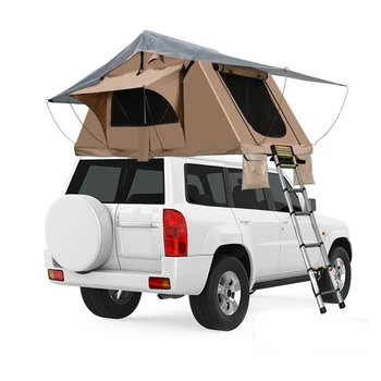 Amazon Fácil de Transportar Rapidamente Automático de Abertura do Acampamento de carro da parte superior do telhado tenda permeável ao ar livre 3-4 pessoa tenda a camper 270 toldo de lona