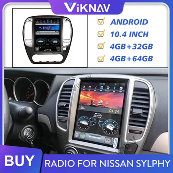 Android Rádio do Carro para NISSAN SYLPHY de 2005 a 2010 2011 2012 2013 2014 Auto Receptor Estéreo Leitor de Multimídia GPS FM Gravador de Fita