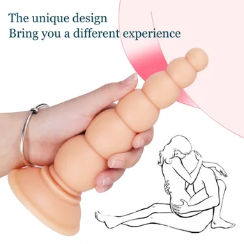 Atacado a Cadeia de Esferas Mini Vagina Seis-seção Plug Anal Casais Atraentes de Produtos do Sexo Manual de Brinquedo SM