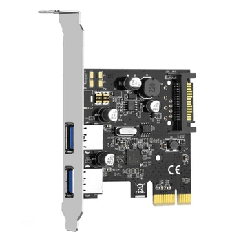 B36C USB3.0 Placa PCI Express PCI-E 2 USB Adaptador de Expansão Super Rápido SATA Alimentado