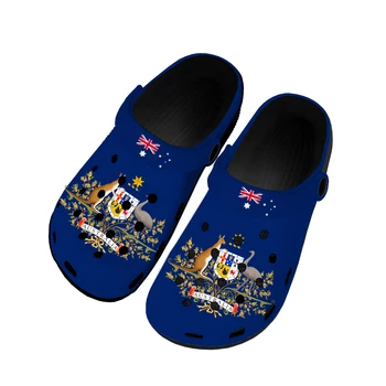 Bandeira Australiana Casa Entope Personalizado Água Mens Sapatos De Mulher Adolescente Austrália Sapato Jardim Entupir Respirável Praia Buraco Chinelos De Quarto