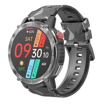 C22 Smart Watch 1.6 Polegadas compatível com Bluetooth Chamada Música Esportes ao ar livre Pedômetro 3atm Waterproof Smartwatch