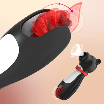 Chupando Lambendo Vibrador Para As Mulheres Estimulador De Clitóris Mamilos Massagem Otário Língua Masturbador Feminino Adulto Do Sexo Brinquedos Produtos