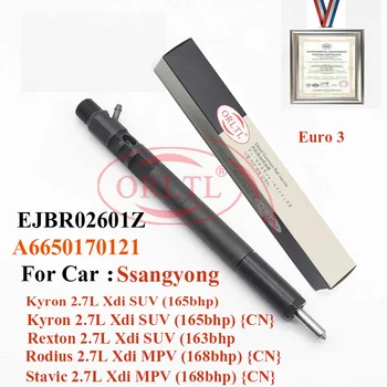 Common Rail Injector EJBR02601Z a6650170121 EJBR04701D a6640170222 EJBR03301D EJBR04401D a6650170221 para SSANGYONG JMC Euro 3/4