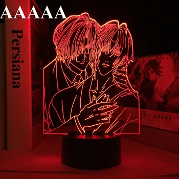 Descendentes das Trevas Luz LED para Decoração do Quarto da Noite de Luz Mangá Presente de Aniversário Sala de Acrílico Anime Tabela 3D Lâmpada de Dropship