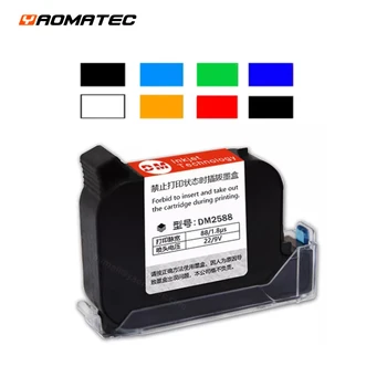 DM2588 Portátil Impressora Cartucho de Tinta Seca Rápido Eco Solvente 600 dpi Altura de 12,7 mm de Impressora Jato de tinta Colorida Cartucho de Tinta