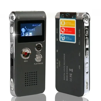 DN006 Gravador de Voz Digital de Telefone Gravador de Áudio Leitor de MP3 Dictaphone 609 Construído-em 8GB de Genuíno frete Grátis