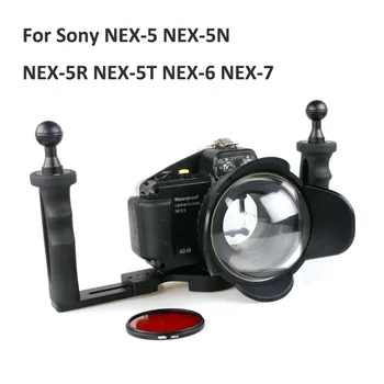 Impermeável Caixa Subaquática Habitação da Câmara de Mergulho de Caso para a Sony NEX5 3 3C NEX-5 NEX5N NEX-5N NEX5R NEX5T NEX-5T NEX6 NEX-6 NEX7
