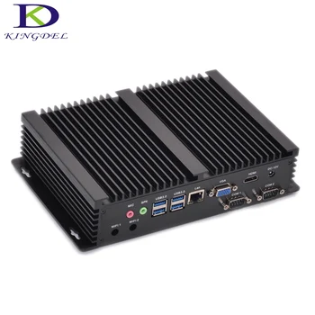 Industrial sem ventilador Mini PC com 2*COM CPU i7 intel Quad Core 8565U plus, HDMI, VGA Mini Comuputer 8MB de Cache até 4.6 GHz