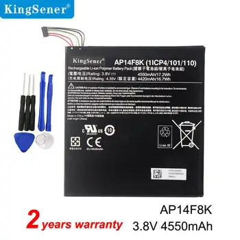 Kingsener AP14F8K Bateria Para Acer Iconia Tab A1-850 B1-810 B1-820 B1-830 W1-810 1ICP4/101/110 Tablet 3.8 V 4550mAh