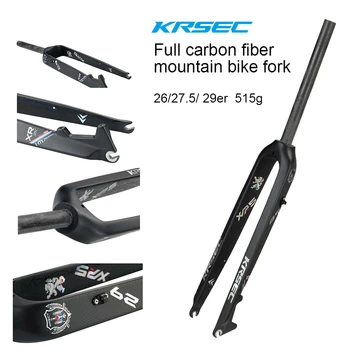 KRSEC Completo de Fibra de Carbono de Mountain Bike Garfo 26