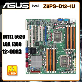 LGA 1366 placa-Mãe ASUS Z8PS-D12-1U placa-Mãe 64GB DDR3 Intel X58 PCI-E X16 VGA ATX