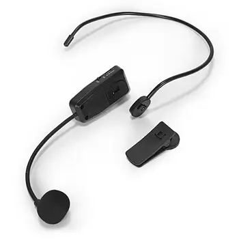 Microfone Fone de ouvido de Alta Fidelidade Plug Play 2,4 G de Ensino de Reunião Microfone de Fone de ouvido Leve com Microfone para alto-Falante