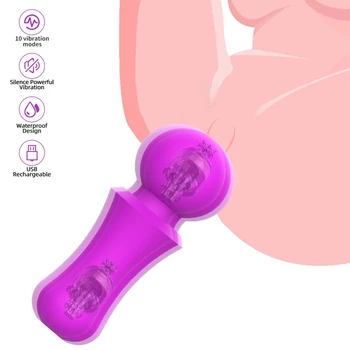 Mini Vibrador Vaginal, Massagem Brinquedos Sexuais Para as Mulheres, AV Vara sexo Produto Vibrador Estimulador do Clitóris para casal