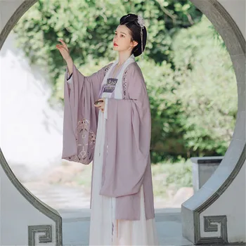 Mulheres de Fadas Chinês Tradicional Hanfu Vestido de Traje de Roupa Meninas Retro Palco Vestido de Dança Folclórica Peito-ru Vestido e Casaco do Traje