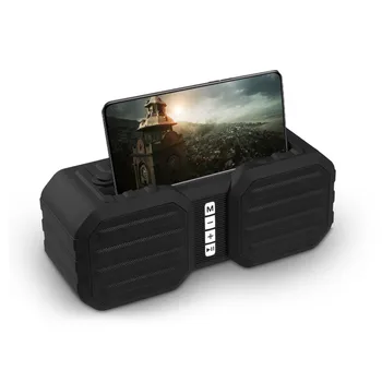 Mão Portátil Bluetooth Speaker Boombox Pequeno Apoio TF cartão de Telefone Titular TWS FM Rádio Exterior de alto-Falantes Subwoofer