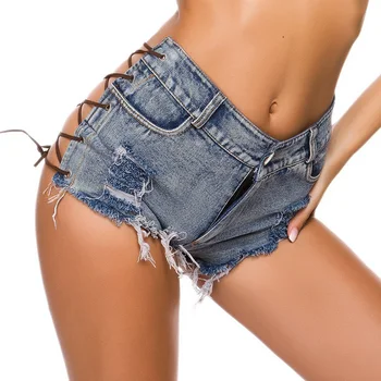 Novo 2019 Verão Senhoras Sexy Denim Shorts Jeans Rasgados Mulheres Bar Discoteca Noite Quente Clube De Vestir Roupas