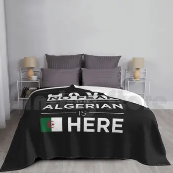 Não Tenho Medo Argelino É Aqui Orgulho Orgulho Argélia Manta Para Sofá-Cama De Viagem Algerian Orgulho Algerian Orgulho