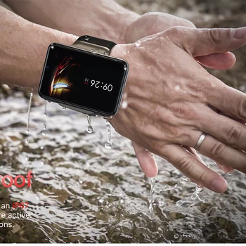 O mais novo 2.41 polegadas 4G Smart Watch 3GB 32GB Bluetooth Smart relógio Câmera de 5MP 2080mAh de reconhecimento de Rosto desbloq GPS WiFi relógios inteligentes