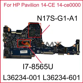 Para o HP Pavilion 14-CE 14-ce0000 Laptop placa-Mãe DAG7ADMB8D0 G7AD-2G placa-mãe L36234-001 L36234-601 com I7-8565U N17S-G1-A1