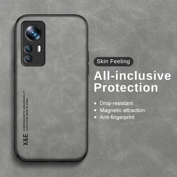 Para Xiaomi 12T Pro 11Tpro 12 Lite 11 Lite Luxo Caso de Couro do Telefone de Tampa Traseira Proteger Caso Todo-inclusiva de Protecção Anti-queda