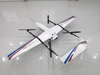 Quatro-rotor de asa fixa híbrido layout UAV óleo-elétrico híbrido poder Vertical de pouso e decolagem e de alta velocidade de cruzeiro