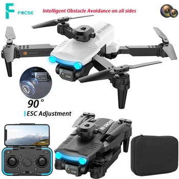 RC Drones com Câmera HD 4K de Quatro lados para Evitar Obstáculos Pressão de Ar Fluxo Óptico Localização Quadcopter Profissional Drone