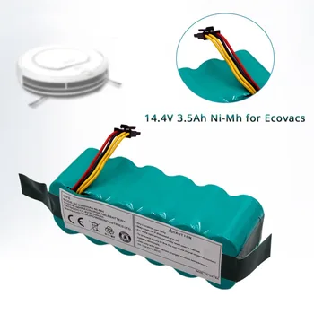 Recarregável Bateria de Substituição 14,4 V 3.5 Ni-MH para Ecovacs Espelho CR120 Dibea X 500 X580 KK8 Haier T320 T325 Aspiradores