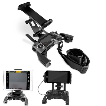 Rotação de 360 Graus de Metal+Nylon RC de Telefone de Suporte para Tablet Suporte Destacável Titular+Alça de Pescoço DJI Mavic 2 Pro Zoom Drone