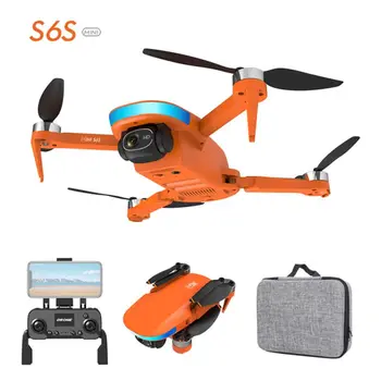 S6S Mini GPS 5G wi-Fi Drone 4K Professinal Dupla HD EIS Luz da Câmara de Fluxo sem Escova Dobrável Quadcopter do Helicóptero de RC Brinquedos