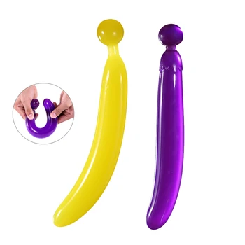 Suave Silicone Fruto Feminino Varinha Vibrador Vaginal, com Massageador do Clitóris G-Spot Estimulador Anal, Dildos Brinquedos Sexuais para as Mulheres, a Masturbação