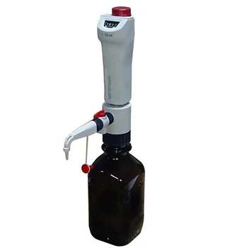 TMAX marca Bottletop Eletrólito Digital Dispensador com 32oz Boston Rodada do Frasco de Vidro: 1 - 10 ml ajustável
