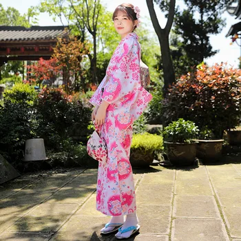 Tradicional Mulheres Yukata Quimono Elegante Gueixa Trajes Cosplay Imprimir Flor Vintage Show No Palco Robe Vestido De Quimonos Japoneses Vestido