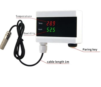 Tuya wi-FI Termômetro a Temperatura Umidade do Higrómetro do Detector de Alarme do Sensor de Vida Inteligente inicial do Aplicativo termostato Controlador