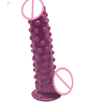 Unisex! Partículas Grandes Vibrador Gigante Feminino, Masturbação, Ponto G, Estimulador Masculino Prostata Massagem Anal Plug Adulto Do Sexo Brinquedo