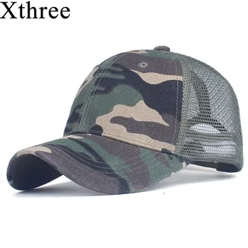Xthree camuflagem boné de beisebol tampão do engranzamento para homens mulheres snapback Chapéu para homens osso gorra casquette moda do chapéu