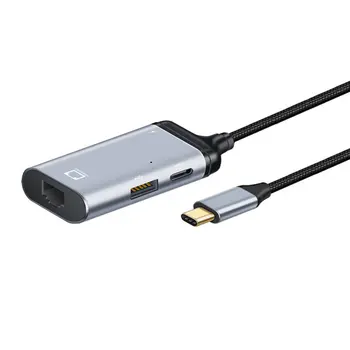 Zihan USB-C-Tipo C USB3.1 1000Mbps Gigabit Ethernet Adaptador de Rede com as PD Porta de Alimentação